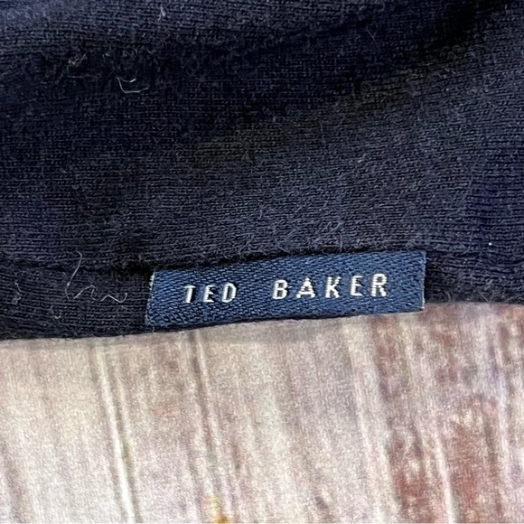 Ted Baker London Black VNeck TShirt - Picture 3 of 7